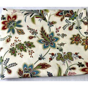 Richloom Imperial Floral Screen Print Fabric Multicolor Cotton Blend 2.5 yards